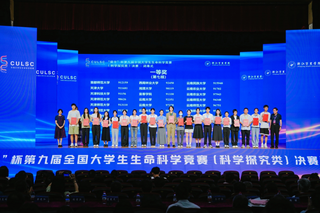 西南林业大学师生在第九届全国大学生生命科学竞赛（科学探究类）决赛中再创佳绩