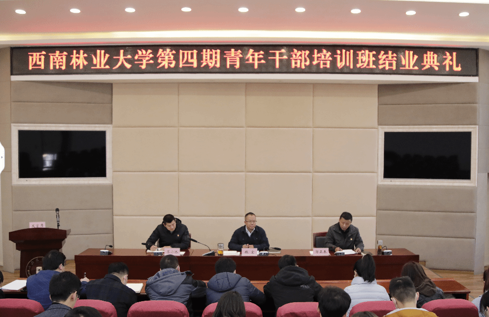 我校第四期青年干部培训班结业